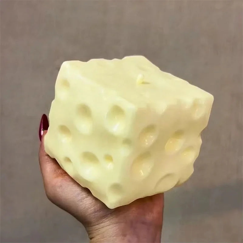 Jumbo Cheese Cube Squishy