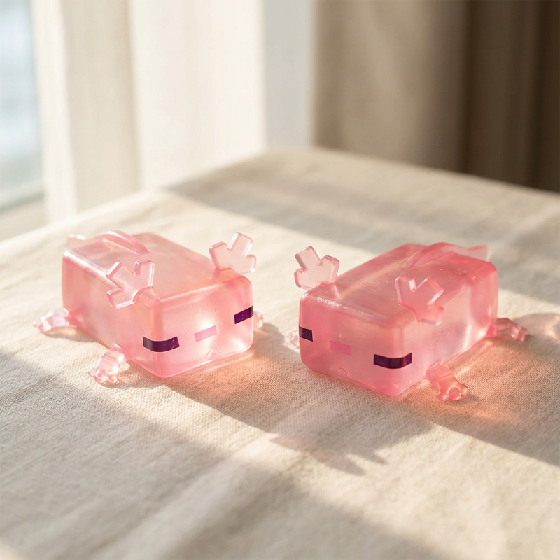 Axolotl Jelly Cube Squishy