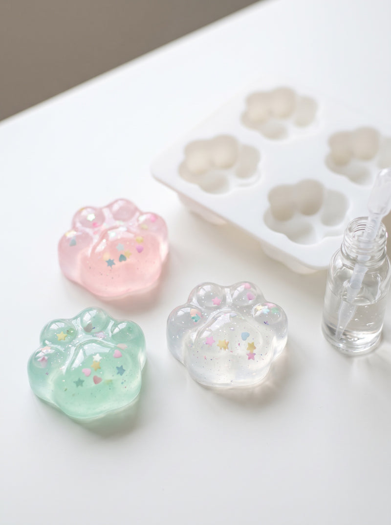 Velvet Cat Paw Squishy Making Kit