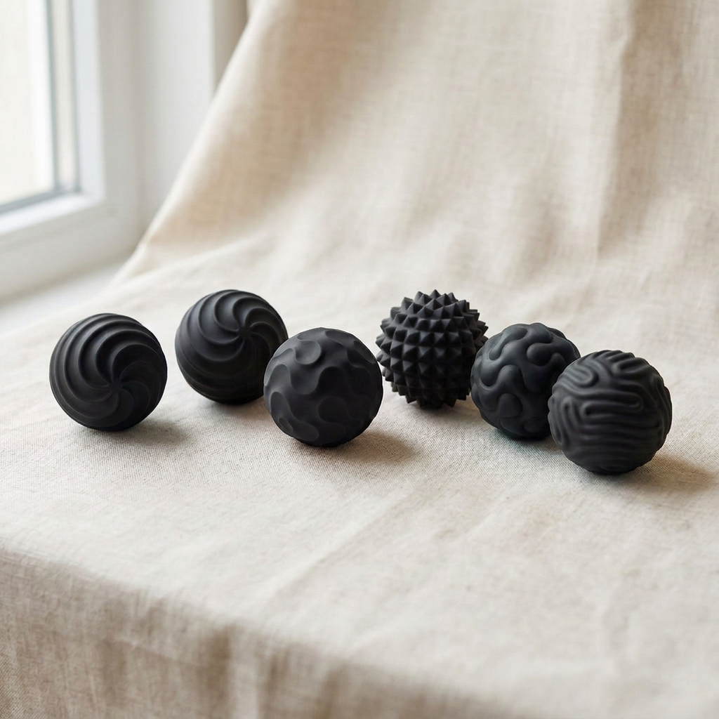 Magnetic Sensory Fidget Balls, Black