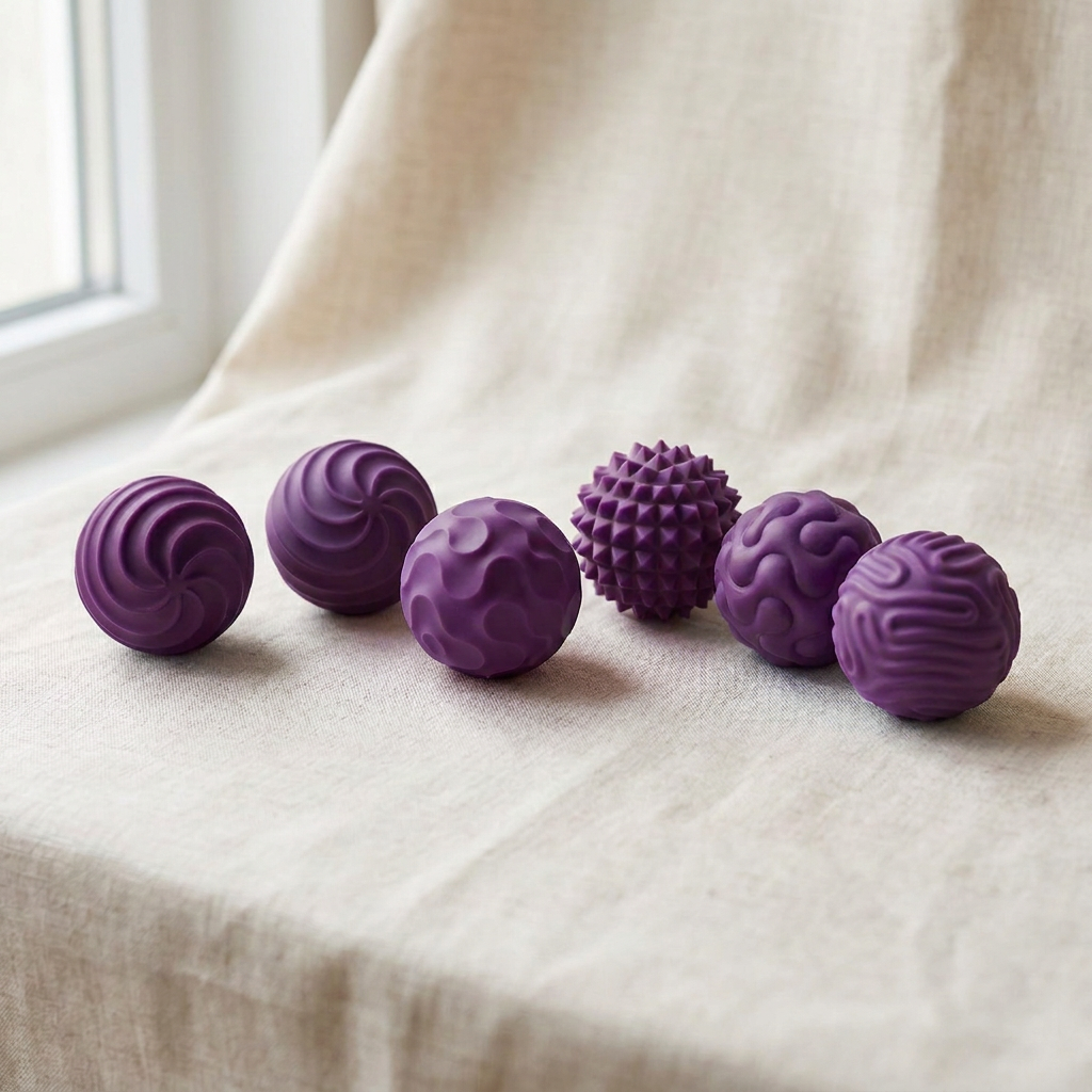 Magnetic Sensory Fidget Balls, Purple