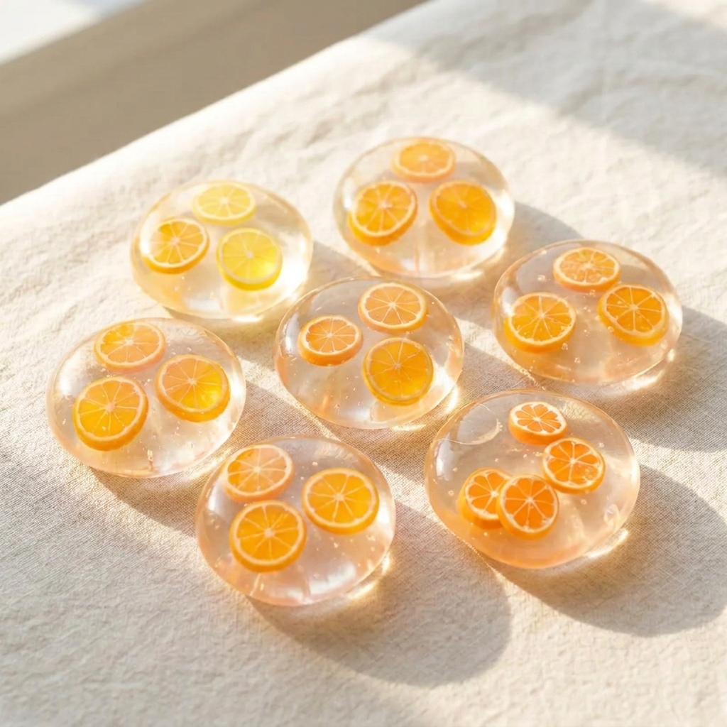 Moldable Fruit Jelly Squishy, Orange