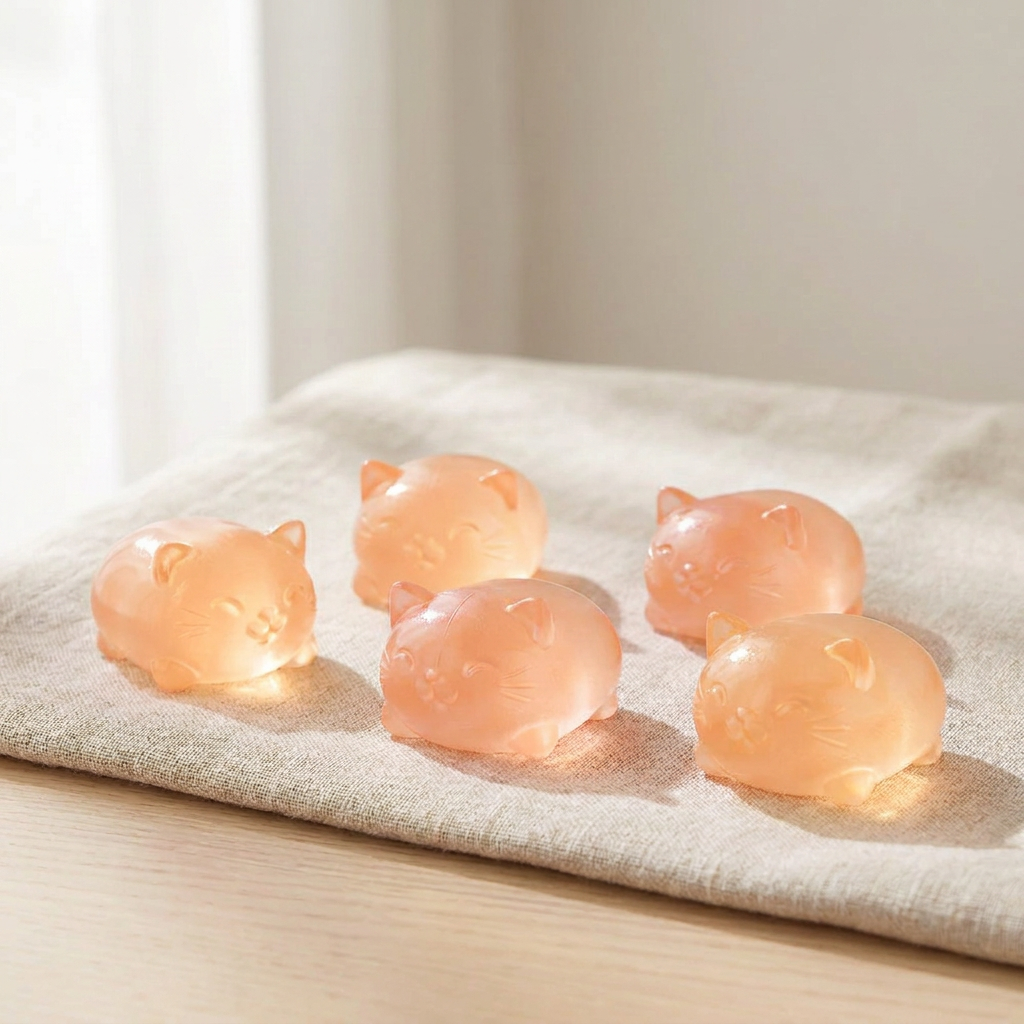 Mini Cat Maltose Squishy, Orange
