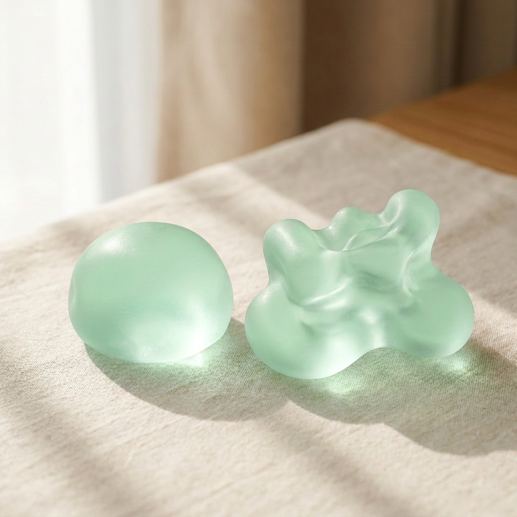 Clear Mochi Squishy, Green