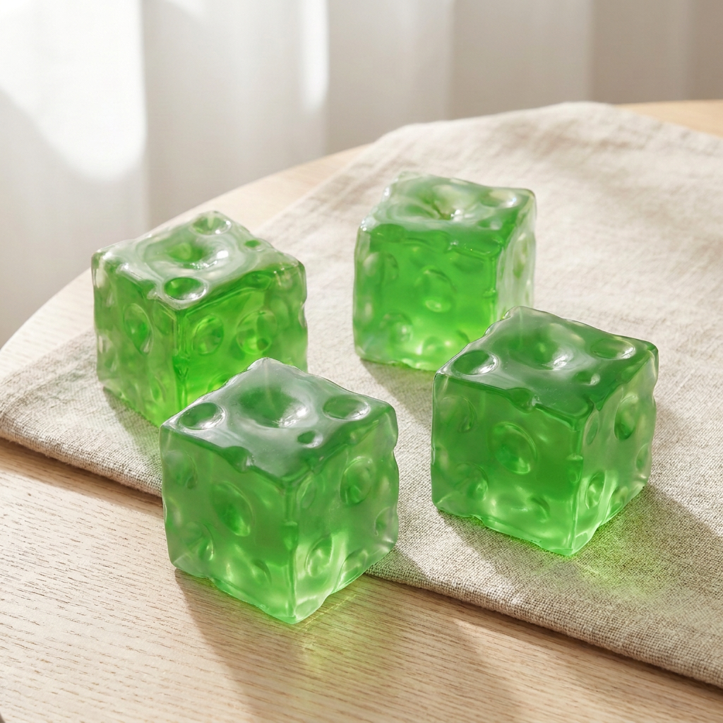 Cheese Cube Squishy, Green
